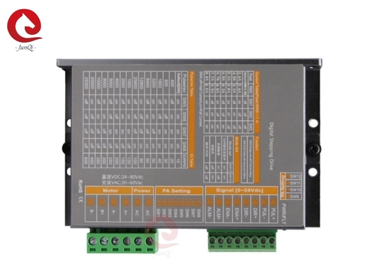 Junqi 24V ~ 80VDC ток2.0A ~ 8.4A Цифровое погружение на 4,68-проводный 2-фазный шаговый двигатель