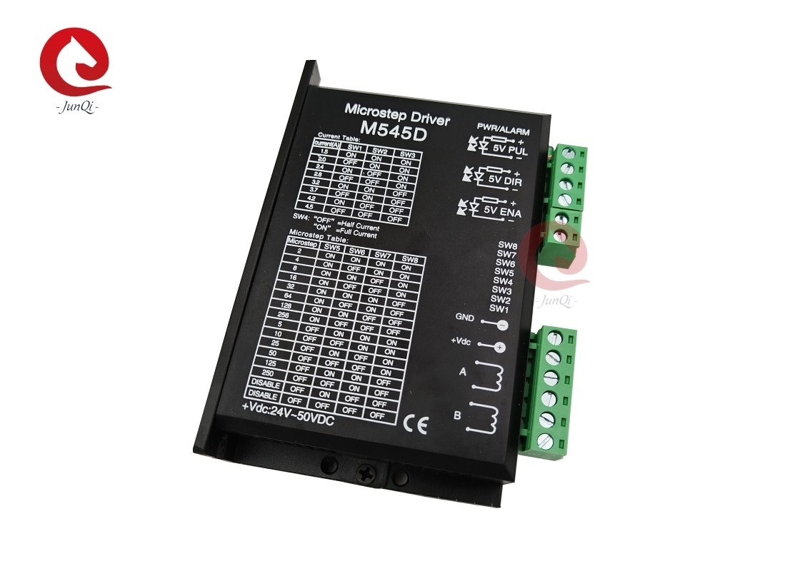 Junqi Nema23/34 Stepper Driver DM545D 4.5A 24 ~ 50VDC для 2-фазного контроллера шагового двигателя